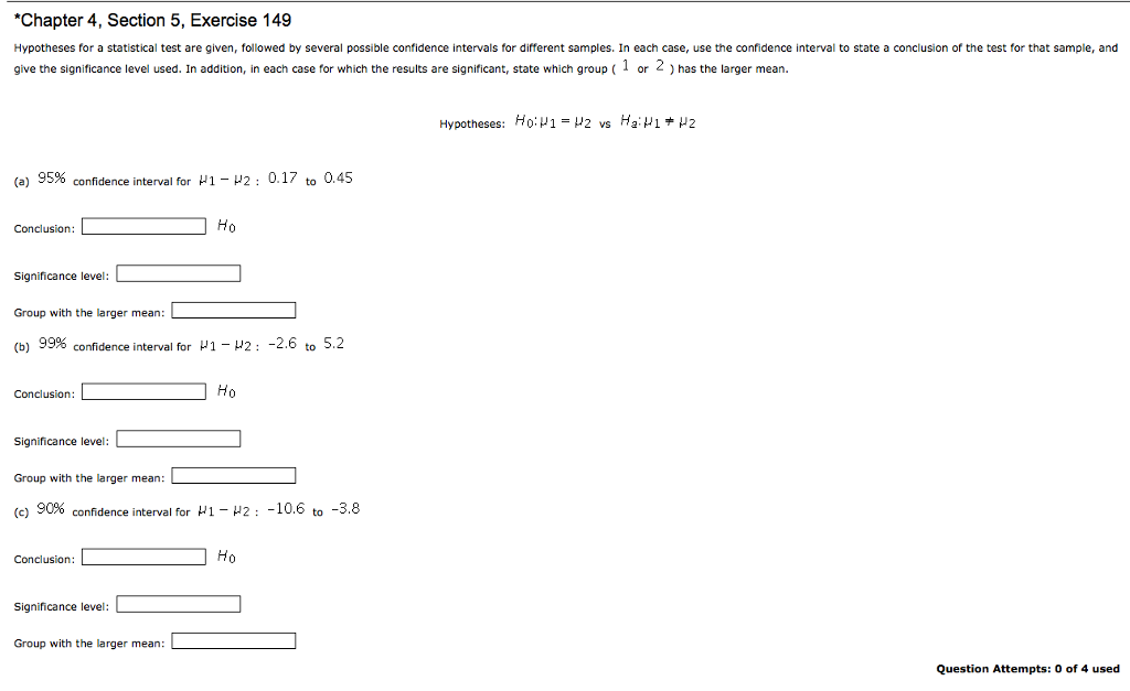 Solved Choices Under Conclusion Are Reject Or Do N