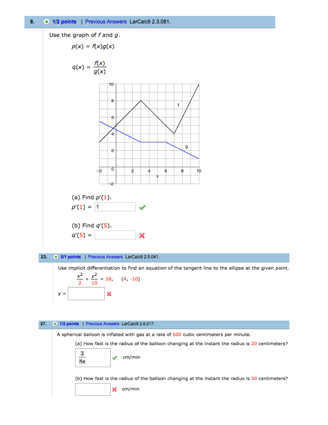 Solved Use The Graph Of F And G P X F X G X Q X F Chegg Com