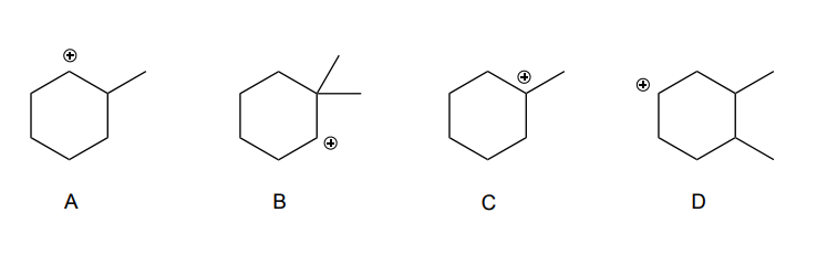 Solved: Which Of The Following Carbocations Will Rearrange ... Solved: Which Of The Following Carbocations Will Rearrange ...