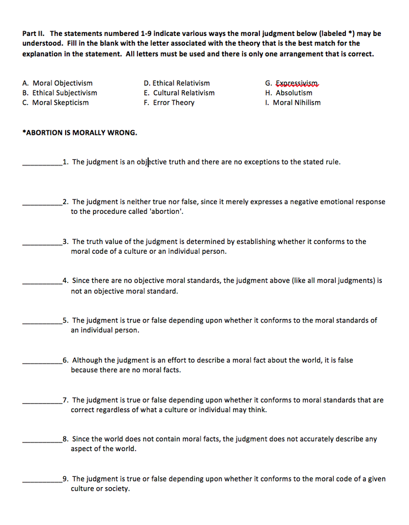 Fletchers Theories Of Moral Relativism And Abortion