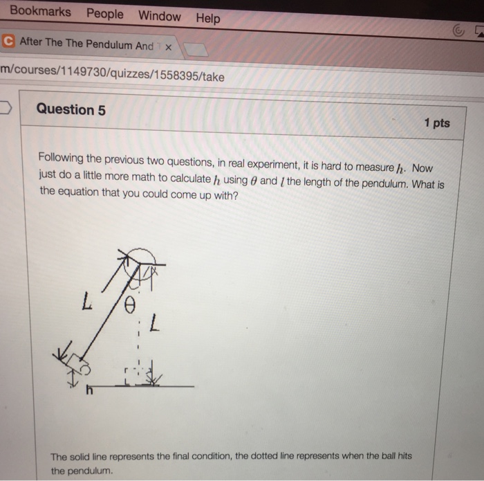 Solved Multiple Choices A H L 1 Sin Theta B H Lcos Chegg Com