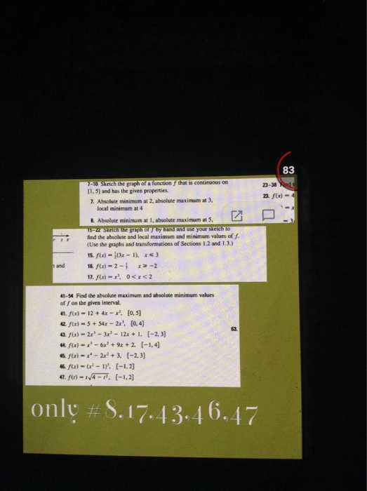 Solved Sketch The Graph Of A Function F That Is Continuou