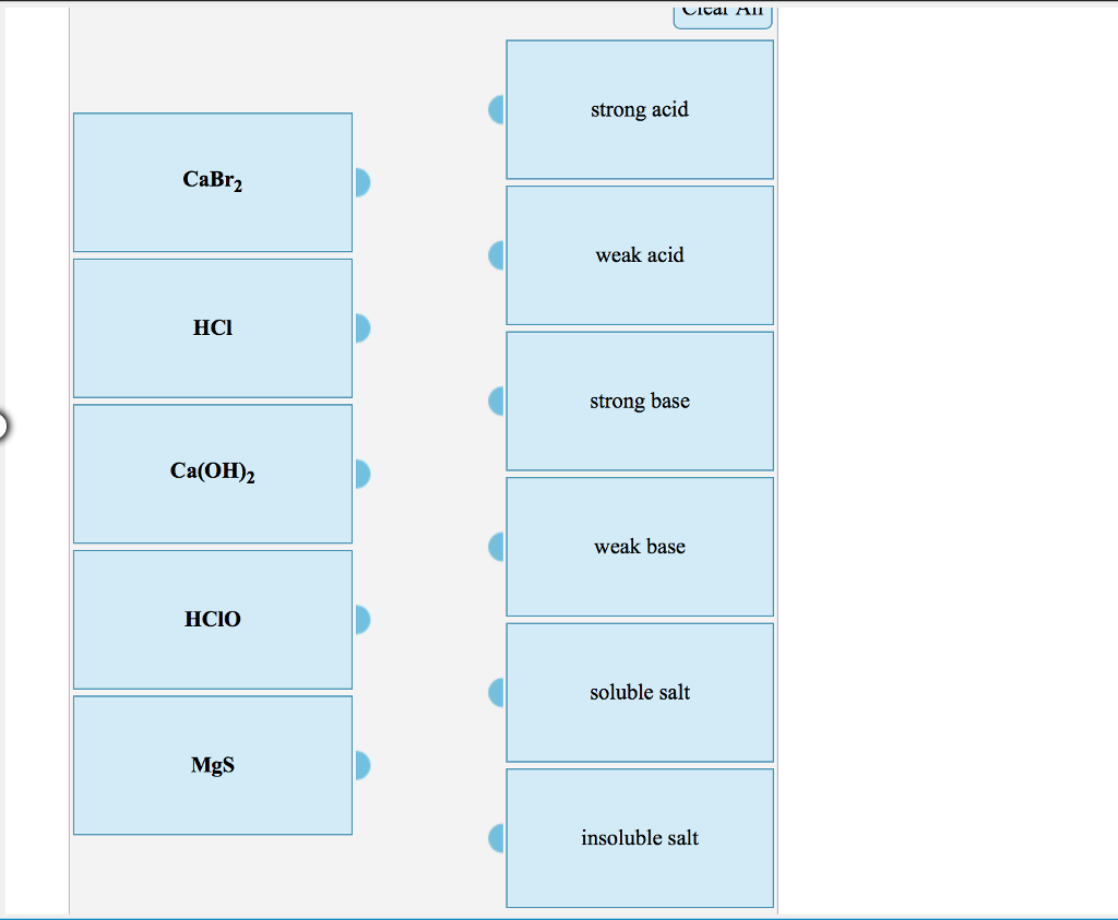 Solved Clear All Strong Acid Hf Weak Acid Nano3 Strong Base Chegg Com Solved Clear All Strong Acid Hf Weak Acid Nano3 Strong Base Chegg Com