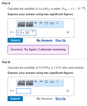 Au oh 3 solubility