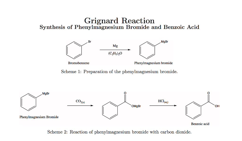 bromobenzene grignard reaction mechanism