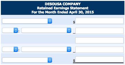 The adjusted trial balance columns of the worksheet for DeSousa Company are as follows. The owner...-3