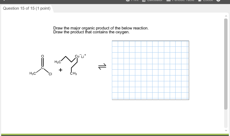 Solved Draw The Major Organic Product Of The Below Reacti