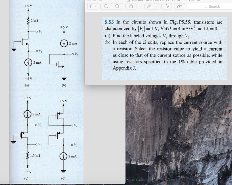 Solved 5 55 In The Circuits Shown In Fig P5 55 Transist Chegg Com