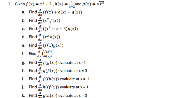 Solved Given F X X 2 1 H X 1 X 2 And G X Sq Chegg Com