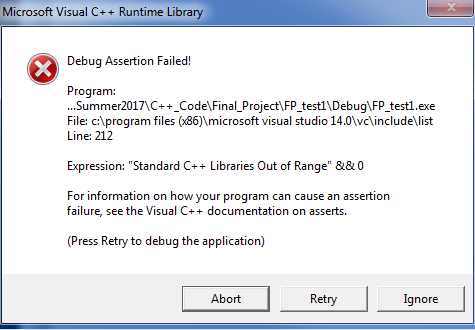 Solved C Error Running Code Using Visual Studio Chegg Com
