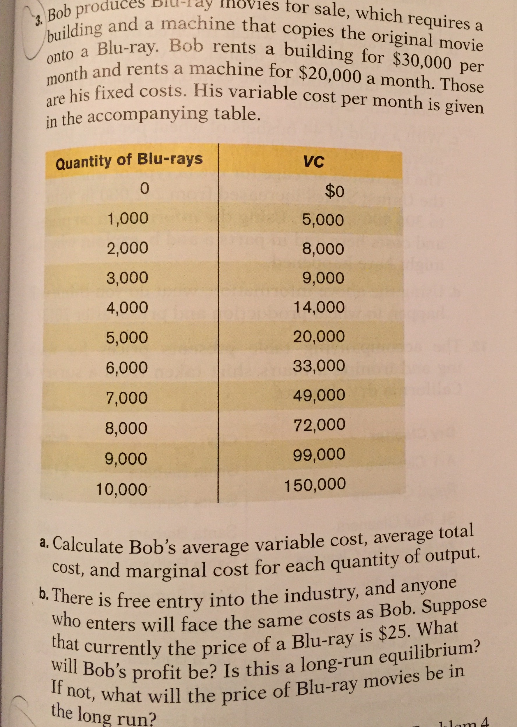 Bob Produces Blu Ray Movies For Sale Which Requires Chegg Com