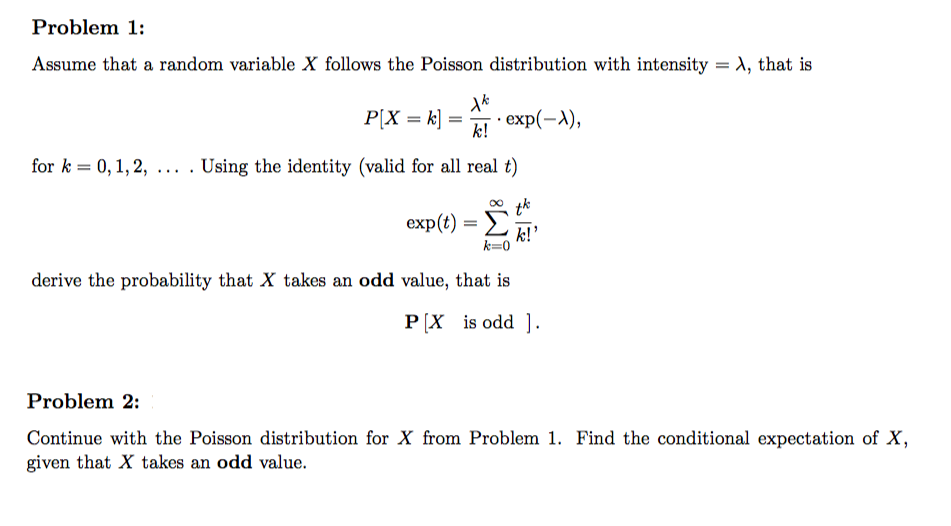Solved Problem 1 Assume That A Random Variable X Follows Chegg Com