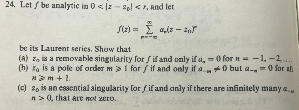 Solved Let F Be Analytic In 0 Z Z 0 R And Let F Chegg Com