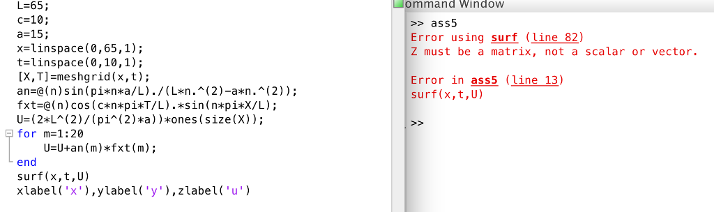 Solved Here Is The Matlab Question How To Fix The Bugs Chegg Com