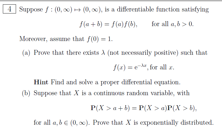 Solved Ple Function Satisfying F A B F A F B For Ala Chegg Com