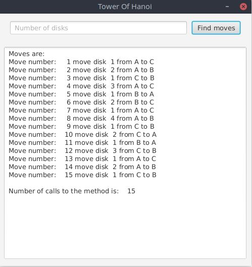 Tower Of Hanoi Java Fx Recursive Need Help Chegg 