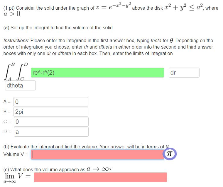 Solved Consider The Solid Under The Graph Of Z Chegg Com