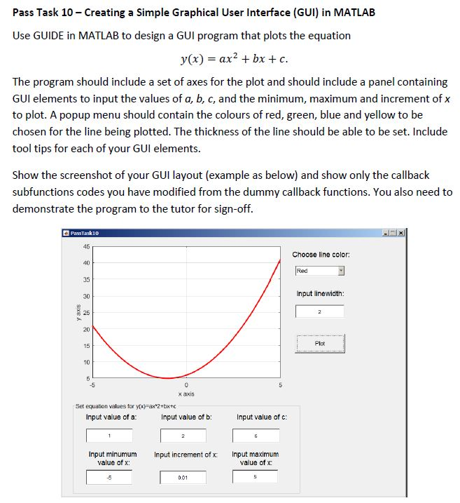 Solved Use Guide In Matlab To Design A Gui Program That P Chegg Com