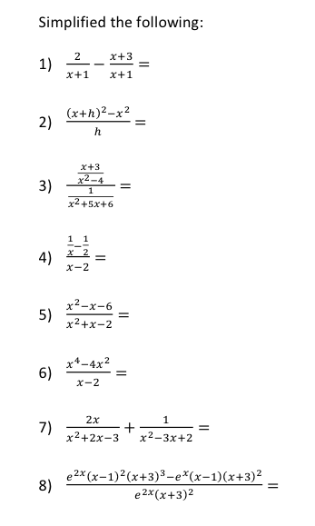 Solved Simplified The Following 2 X 1 X 3 X 1 X Chegg Com