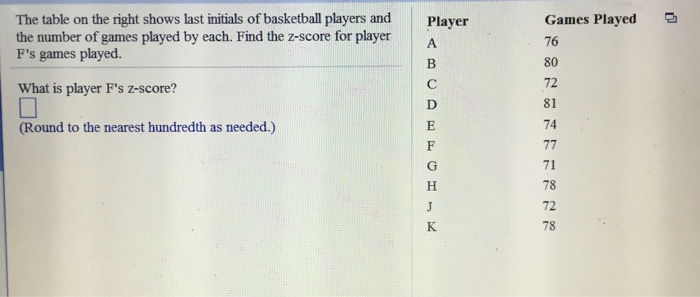 Solved The Table On The Right Shows Last Initials Of Bask
