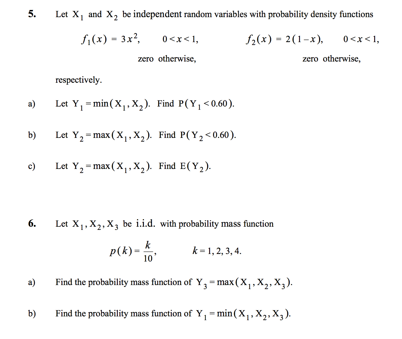 Independent random variables