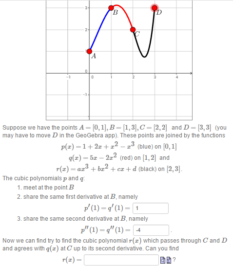 Solved Suppose We Have The Points A 0 1 B 1 3 C Chegg Com