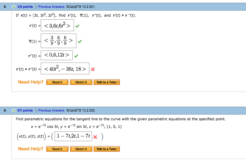 Solved If R T 3t 3t 2 2t 3 Find R T T 1 R T Chegg Com