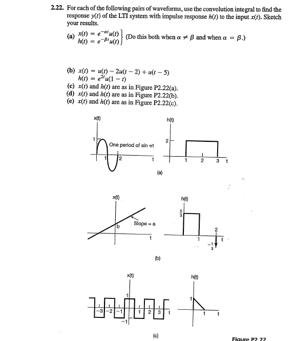 Solved 2 22 For Each Of The Following Pairs Of Waveforms Chegg Com