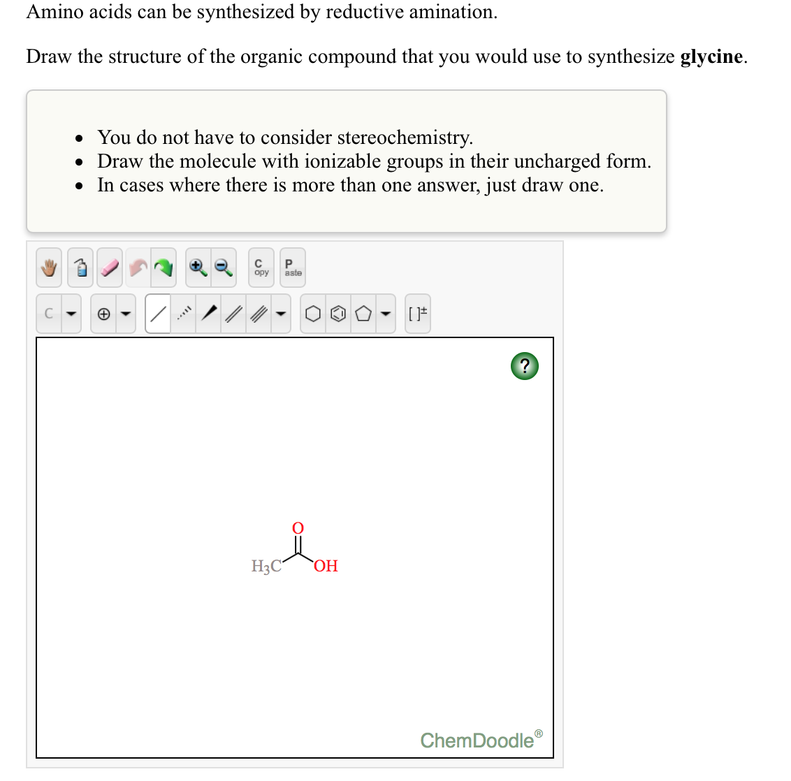 Solved Amino acids 1. The structures of amino acids alanine | Chegg.com