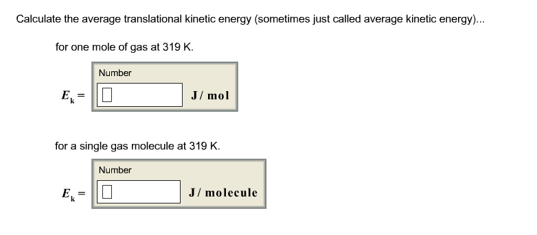 translational kinetic energy