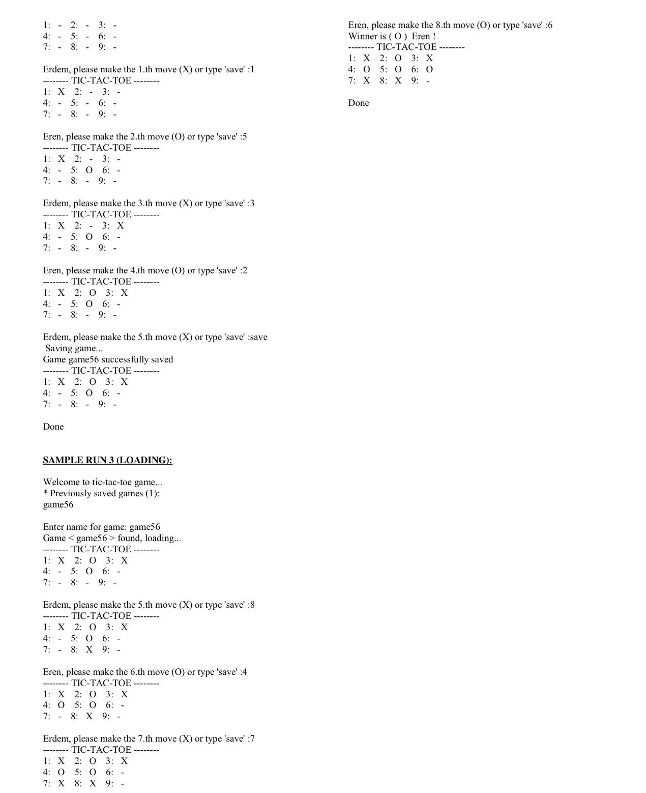 Solved PYTHON Question..Tic-Tac-toe.. My codes as below, but