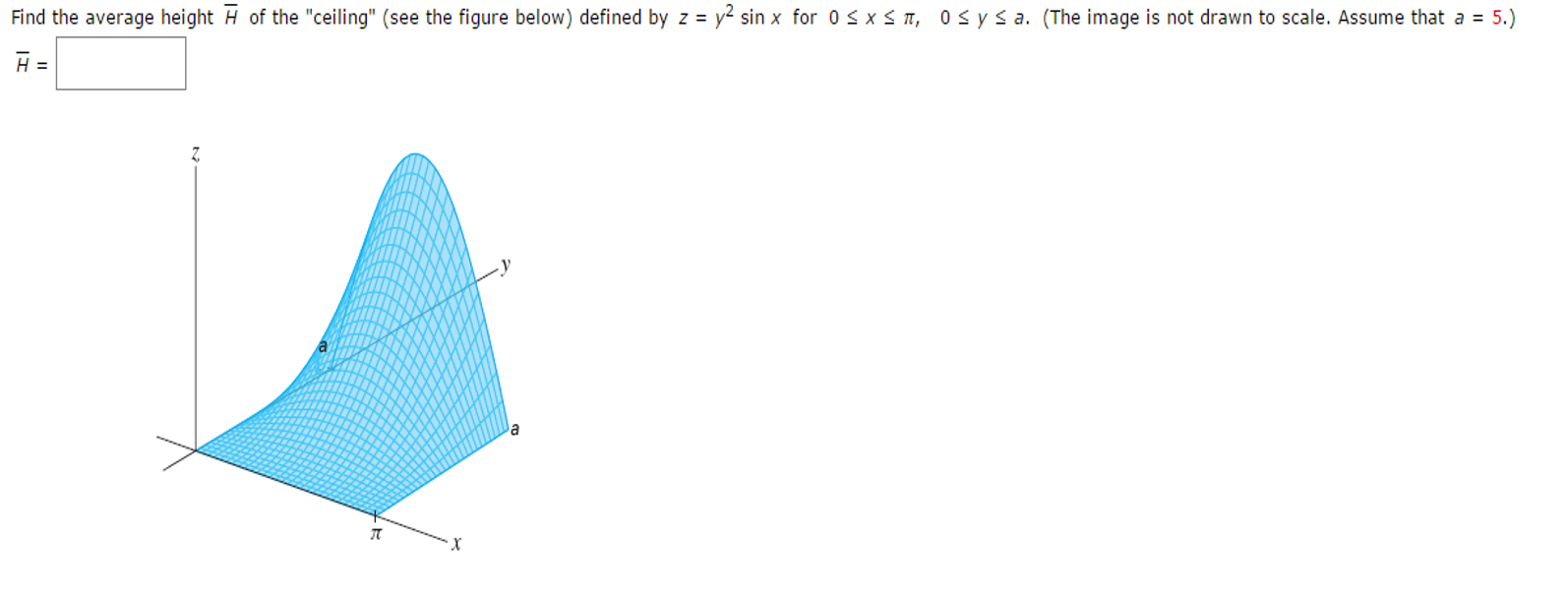 Solved Find The Average Height H Of The Ceiling See Th