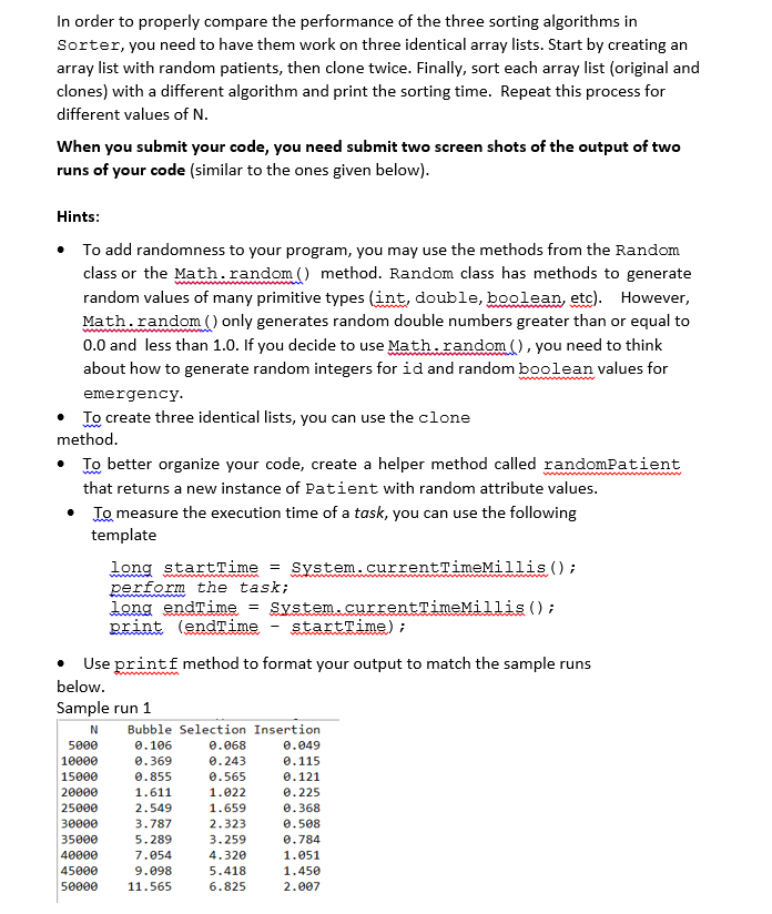 Example of Enhanced Bubble Sort Working Procedure for a Random