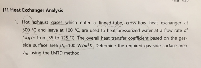 Solved Heat Exchanger Analysis Hot Exhaust Gases Which En Chegg Com