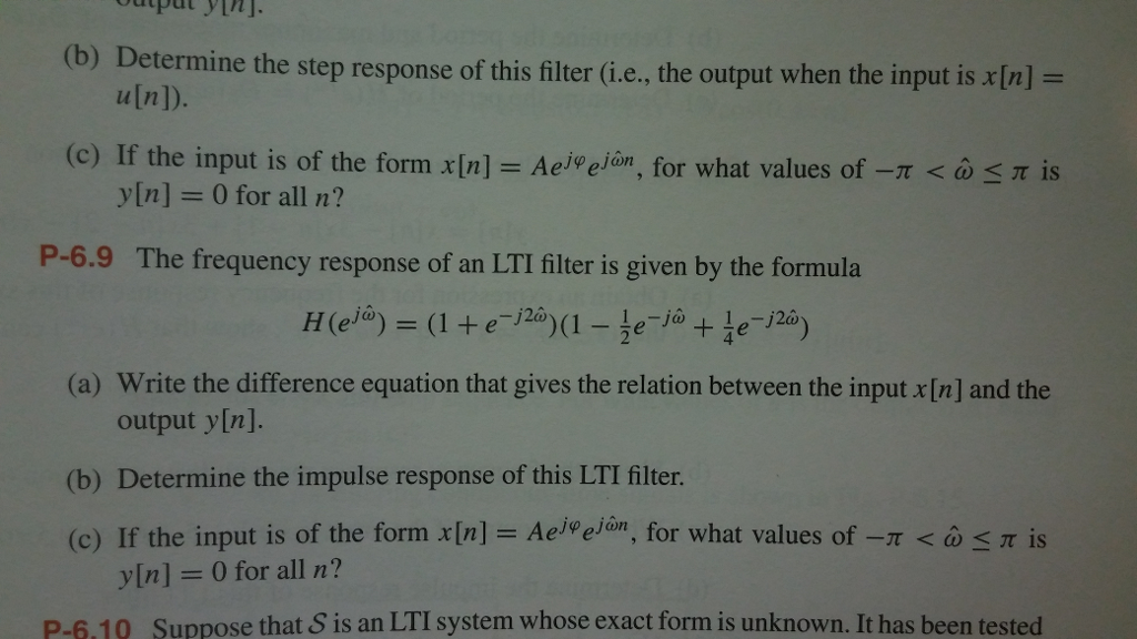 Solved Determine The Step Response Of This Filter I E Chegg Com