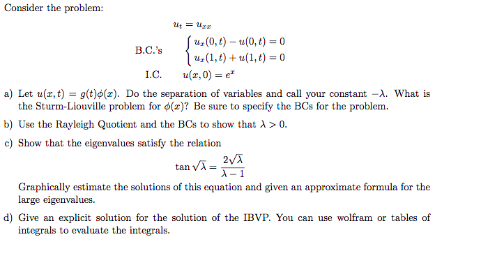 Solved Consider The Problem Ut Uzz Us 0 T U 0 T Chegg Com