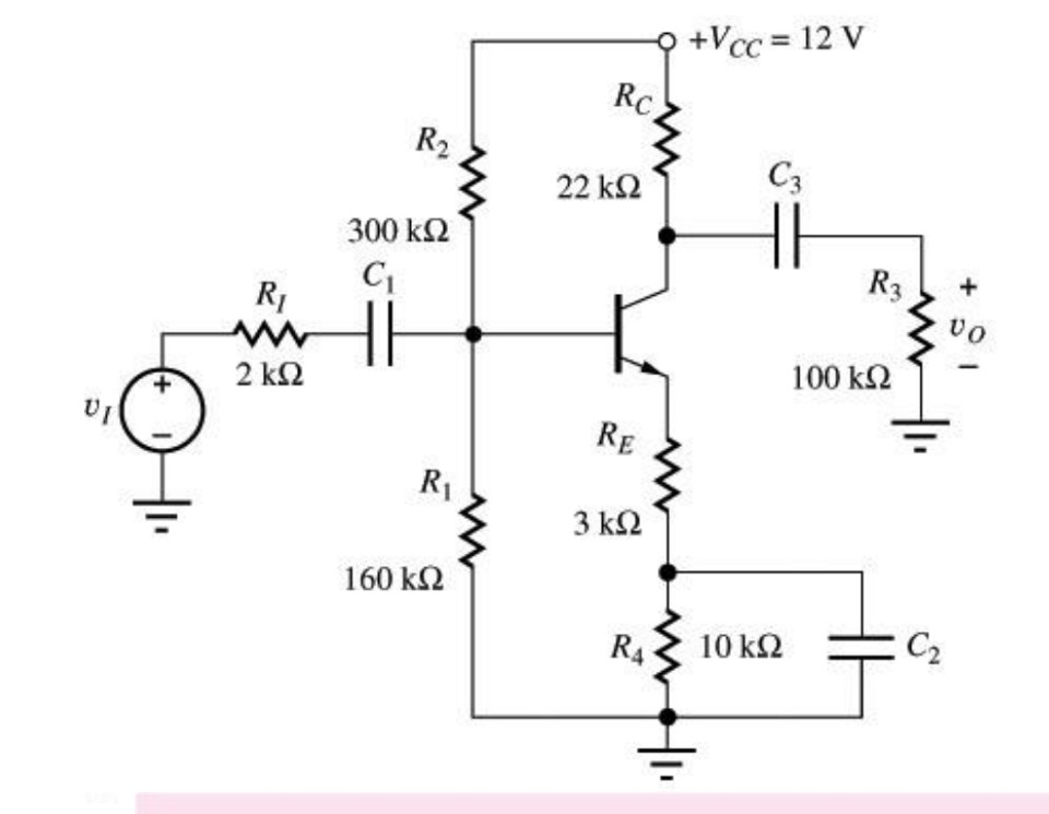 Solved For The Common Emitter Amplifier Circuit Draw The Chegg Com