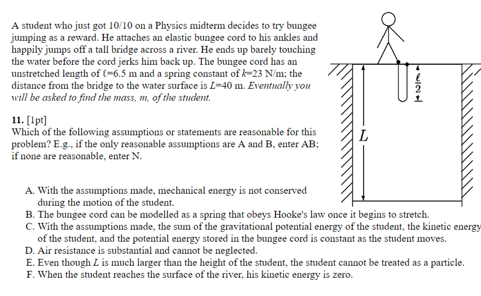 Solved A Student Who Just Got 10/10 On A Physics Midterm