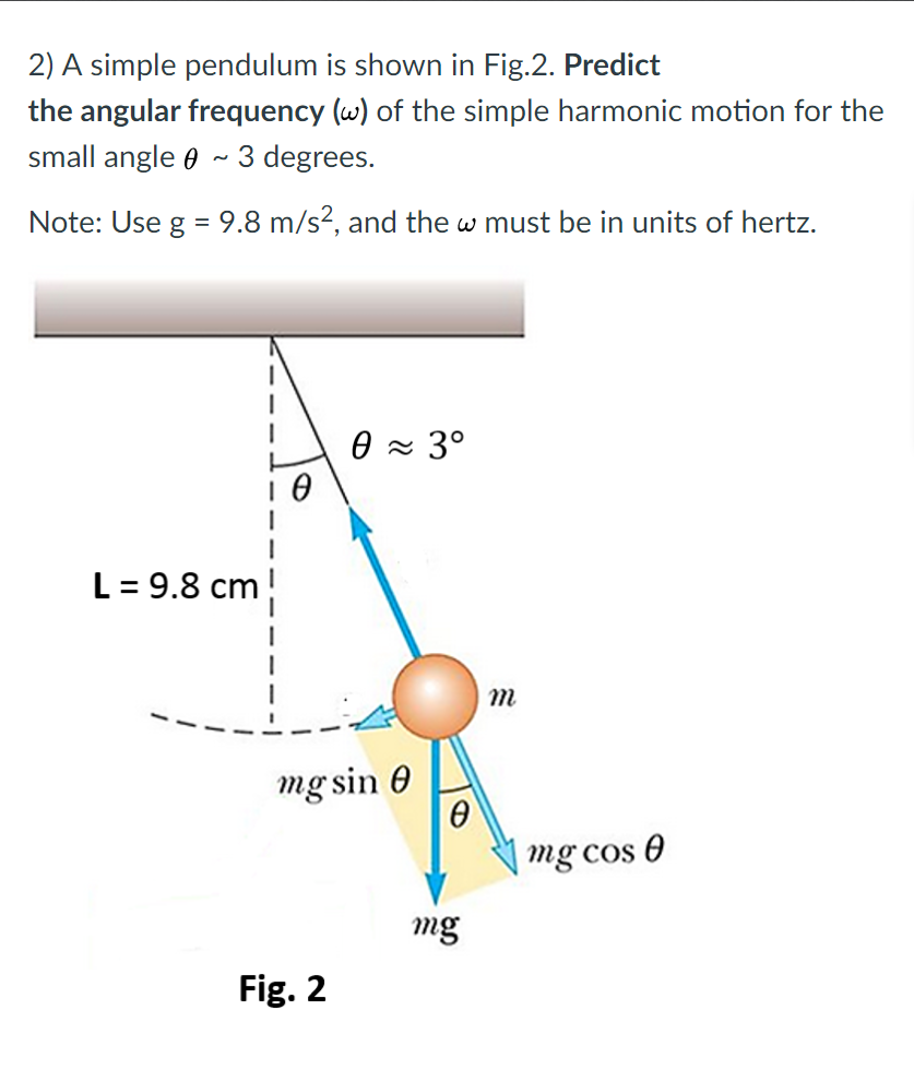 simple harmonic motion pendulum