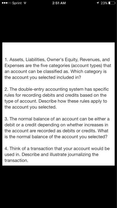 Solved Assets Liabilities Owner S Equity Revenues And