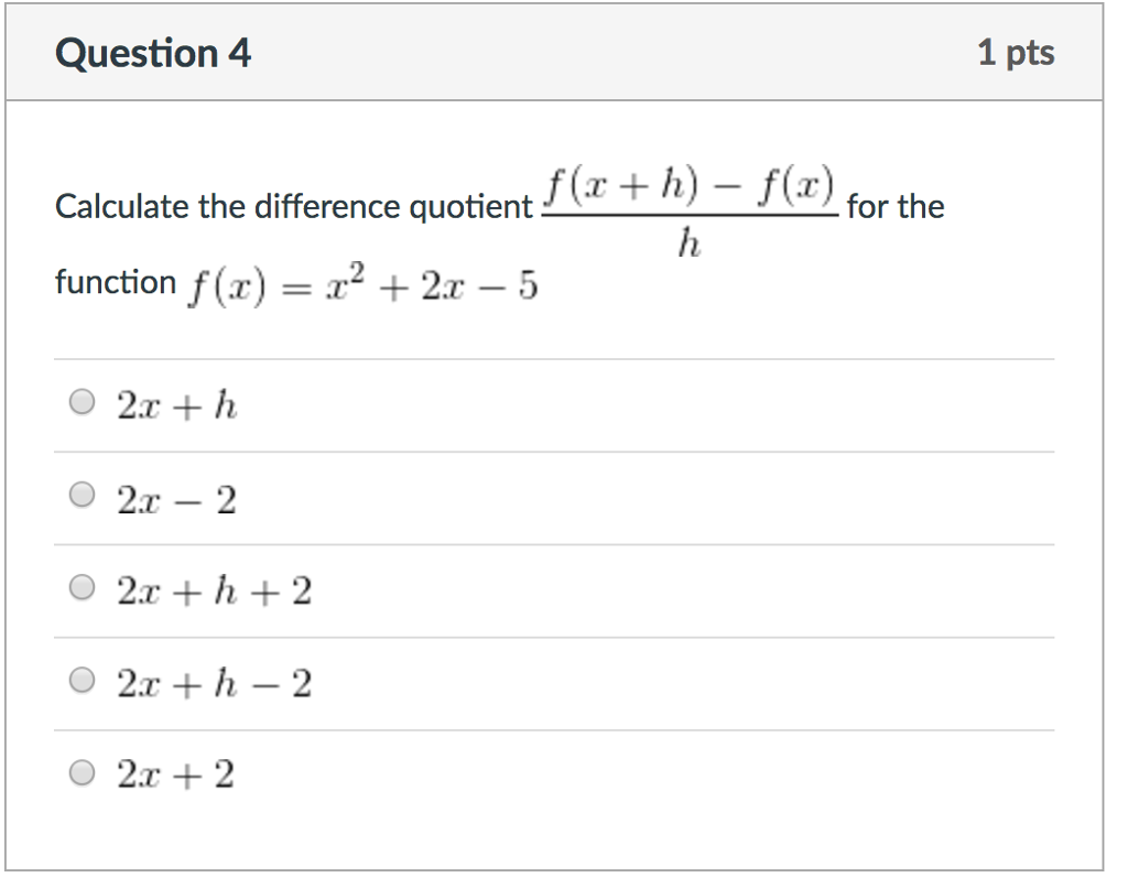 Calculate the difference quotient f(x + h) - f(x)/h  Chegg.com