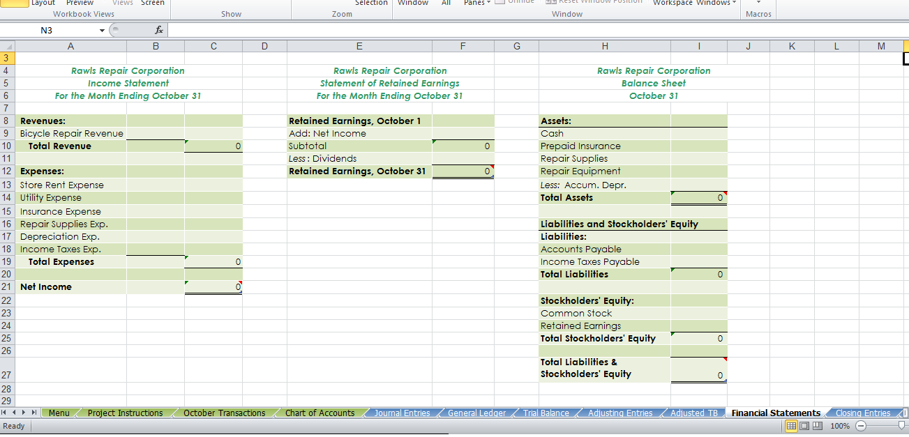 Part Two Preparing A Chart Of Accounts