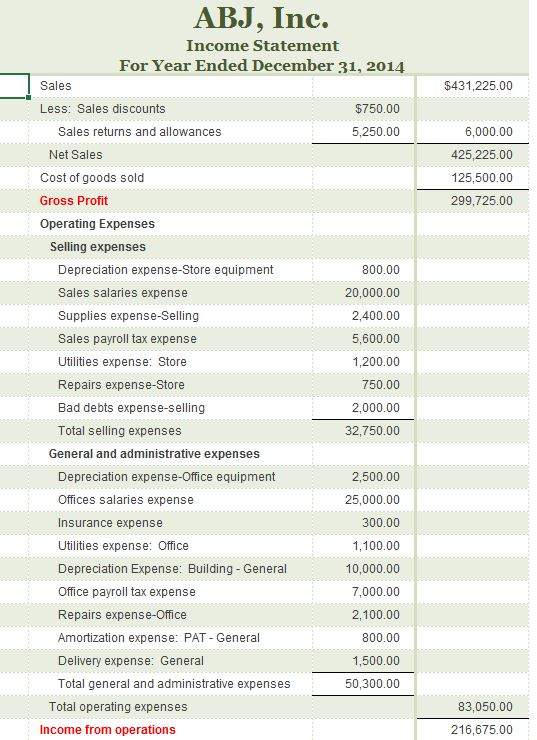 Multi-Step Income Statement