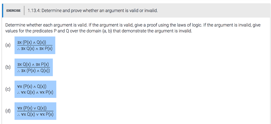 how can you determine if an argument is valid