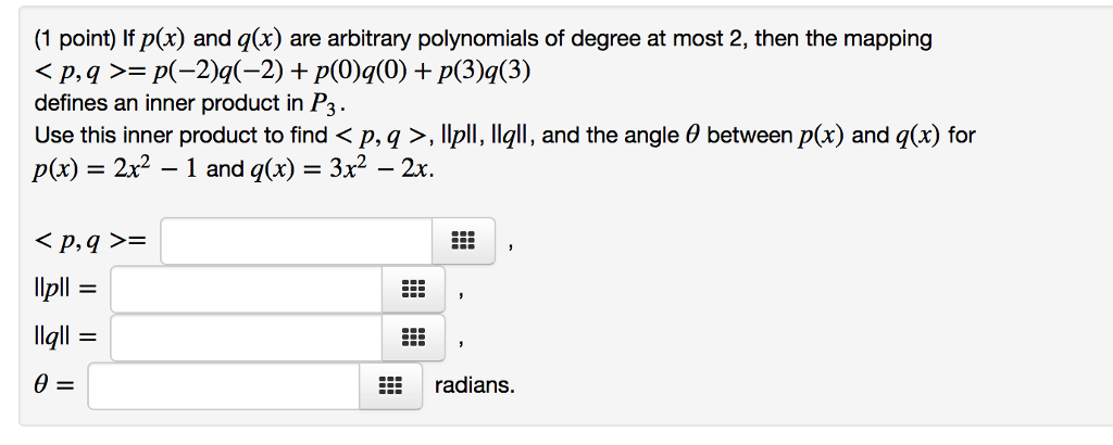 Solved If P X And Q X Are Arbitrary Polynomials Of Degr Chegg Com