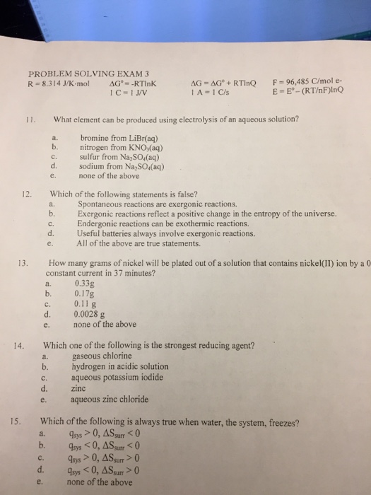 Solved R 8 314 J K Mol Delta G Degree Rtlnk 1 C 1 Chegg Com