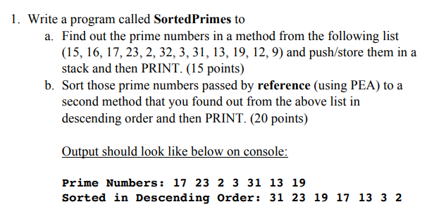 find the list of prime numbers to print out