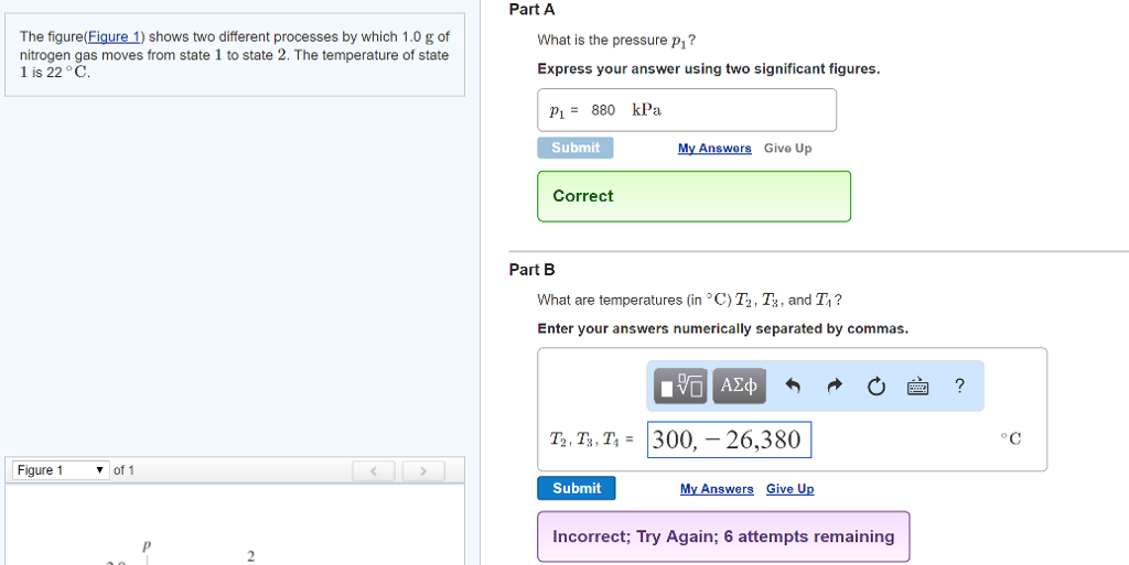 Solved The figure (Figure 1) shows two different processes | Chegg.com