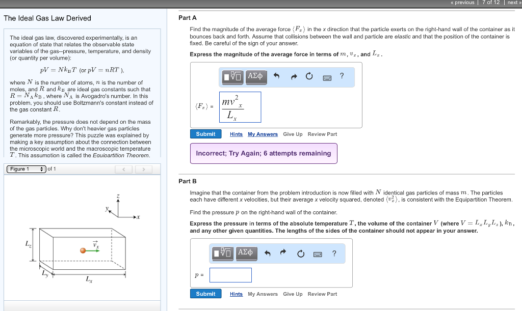 Solved The Ideal gas law discovered experimentally, is an | Chegg.com