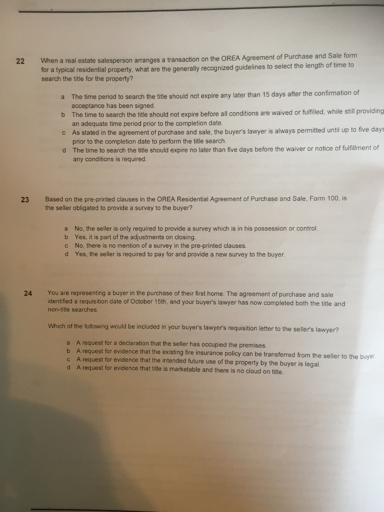 ... A A Solved: Salesperson Real Estate Arranges When Transact